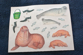 Creative Memories Walrus & Seal Block Sticker - 1 Sheet - $1.50