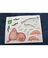 Creative Memories Walrus &amp; Seal Block Sticker - 1 Sheet - $1.50