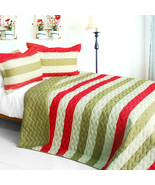 [Fashions Connie] 3PC Patchwork Quilt Set (Full/Queen Size) - £79.84 GBP