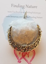 Celestite Moon Pendant - £13.18 GBP