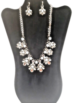 Swarovski Crystals In This Necklace Earrings Original Boron Box Stamped Boron - £13.12 GBP