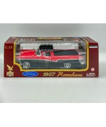 Road Legends 1957 Ford Ranchero 1:18 Red Black Diecast Truck - $461.15 MXN