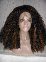 Kinky Curl Full Lace Front Wig #1b/30!! - £151.02 GBP