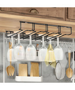 Stemware Wine Glass Holder Hanger Under Cabinet Storage Hanging Racks - $628.01 MXN+
