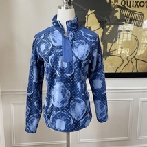 Adidas Golf Climawarm Floral 1/2 zip Shag Fleece Lined XS - $35.10