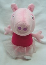 Cute Ballerina Peppa Pig W/ Tutu &amp; Sound 8&quot; Plush Stuffed Animal Toy Jazwares - £12.78 GBP