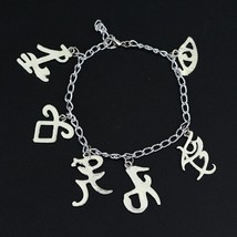 The Mortal Instruments Rune Symbol Bracelet Silver - $16.59