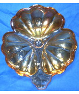 Vintage Carnival Glass Marigold Bon-Bon Dish - £11.76 GBP