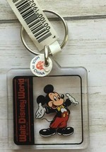 Disney Mickey Mouse Resin Keychain 1.25&quot; x 1.25&quot; NEW - £8.48 GBP