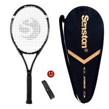 Tennis Racket For Adults Tennis Racket Professional 27 Inch Tennis Racquet Black - £55.05 GBP