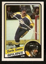 1984 O-Pee-Chee OPC Hockey Card #90 Boston Bruins Charlie Simmer nr mt   ! - £0.39 GBP