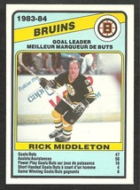 1984 O-Pee-Chee Hockey Card #352 Boston Bruins Team Leaders Rick Middleton - £0.39 GBP