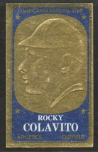 1965 Topps Ebossed insert Baseball Card #46 Kansas City Athletics Rocky Colavito - £1.17 GBP