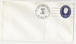 St. Louis Hobby Fair Station MO 1965 Sc U544 5c Lincoln Postal Stationery - £3.06 GBP