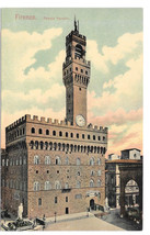 Italy Firenze Palazzo Vecchia Town Hall Florence Vtg Postcard - $4.84