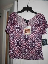New About A Girl Juniors Sz XL Cropped Crop Tee T Shirt Top Shirt Retails  $20   - £7.79 GBP