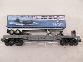 Lionel Trains U.S. Navy Flay Car Trailer 6-52597 NIB O Gauge - £54.74 GBP