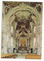 Austria Basilica Wilten Innsbruck Interior Our lady Altar Nave Vtg Postc... - £5.02 GBP