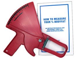 Slim Guide Skinfold Caliper (red) with Speed Rule C-120RSR - $29.95