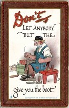 Tuck Knocks Witty Wise Don&#39;t Let Any Body Give You The Boot Postcard W6 - £6.22 GBP