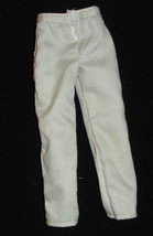 Male doll clothes lite gray denim pants barbie boyfriend Ken slim guys vintage - £10.22 GBP