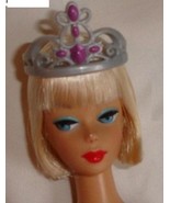 Barbie doll crown accessory grey and purple princess headpiece - $9.99
