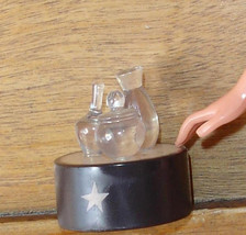 doll accessory miniature clear bottles on base for Barbie or Harry Potte... - £7.16 GBP