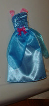 Barbie doll formal gown dress blue princess costume Cinderella vintage c... - $9.99