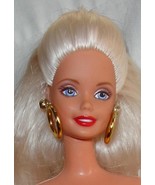 TWo identical nude 1990s Barbie dolls w molded panties hoop earrings cri... - £27.51 GBP
