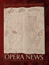 OPERA NEWS Magazine April 4 1955 Orfeo ed Euridice Rise Stevens - £11.24 GBP