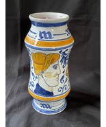 antique italy ceramic albarello - pharmacy jar . Signed - £116.49 GBP