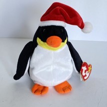 1998 Ty Beanie Babies Zero Christmas Penquin Plush Stuffed Animal Toy w/Tags 6” - £7.97 GBP