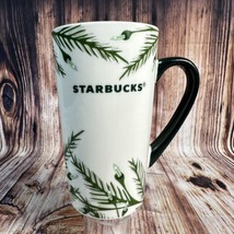Starbucks 2020 Holiday Green Coffee Mug Tea Cup Christmas Pine Tree Lights Xmas - £11.35 GBP