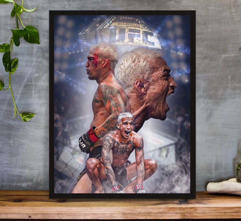 Charles Oliveira Poster,UFC Poster, Free shipping, Charles Oliveira, Wall Decor