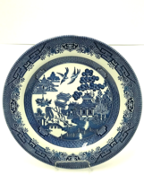 Willow Blue 10 Inch Dinner Plate Churchill Blue White Replacement or Addition - £7.73 GBP