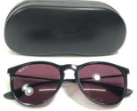 Ray-Ban Sunglasses RB4171 ERIKA 601/5Q Black Round Frames with Purple Le... - $111.98