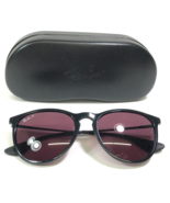Ray-Ban Sunglasses RB4171 ERIKA 601/5Q Black Round Frames with Purple Le... - £87.87 GBP