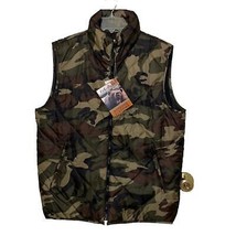 Bear River Camouflage Full Zip Vest Jacket Mens Size Medium Outdoor Hunt... - £18.08 GBP