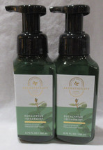 Bath &amp; Body Works Foaming Hand Soap Lot Of 2 Aromatherapy Eucalyptus + Spearmint - £18.28 GBP