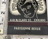Large Feature Matchbook  French Casino  Chicago. Parisienne Revue  Unstr... - $24.75