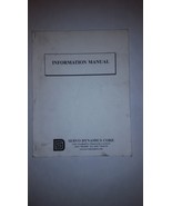 Information Manual for Servo Dynamics Series SD1525 - €12,87 EUR