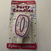 Birthday Party Cake Number Candle 0 Multicolor - £2.24 GBP