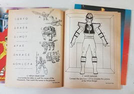 Mighty Morphin Power Rangers VTG Coloring &amp; Activity Book LOT used w/writing - £15.50 GBP