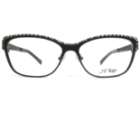 Jf Rey Gafas Monturas JF2554 0010 Negro Blanco Ojo de Gato de Cuadros 54... - $130.14