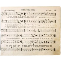 1881 Dedication Hymn Victorian Sheet Music Ohio State Grange Agriculture... - $19.99