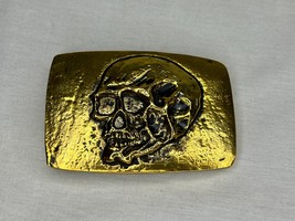 Tomb Raider, Skull Belt Buckle, Real Prop Replica, Metal, Gold, Limited ... - $59.39