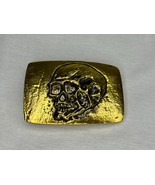 Tomb Raider, Skull Belt Buckle, Real Prop Replica, Metal, Gold, Limited ... - $59.39