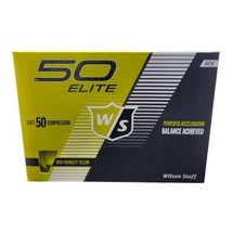 Wilson Staff 50 Elite High Visibility Yellow Golf Balls 12 Pack Power Balance - £22.50 GBP