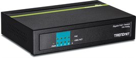 TRENDnet 5-Port Gigabit PoE+ Switch, 31 W PoE Budget, 10 Gbps Switching Capacity - $92.36+