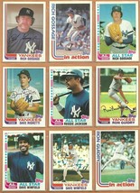 1982 Topps New York Yankees Team Lot Reggie Jackson Dave Winfield Righetti RC  - £6.24 GBP